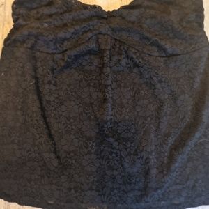 Torrid Size 0 black lace tube top